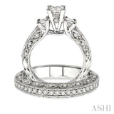 Past Present & Future Diamond Wedding Set