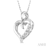 Heart Shape Journey Diamond Fashion Pendant