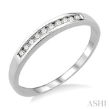 1/10 Ctw Round Cut Diamond Band in 10K White Gold