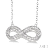 Silver Infinity Diamond Fashion Pendant