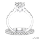 Pear Shape Lovebright Diamond Wedding Set