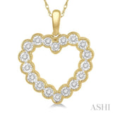 Heart Shape Diamond Pendant