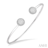 Stackable Lovebright Essential Diamond Open Cuff Bangle