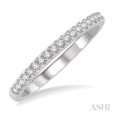 1/6 Ctw Round Cut Diamond Wedding Band in 14K White Gold