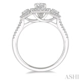 Past Present & Future Diamond Engagement Ring