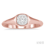 Lovebright Essential Diamond Signet Ring