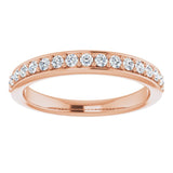 14K Rose 1/3 CTW Natural Diamond Anniversary Band