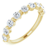 14K Yellow 9/10 CTW Natural Diamond Anniversary Band