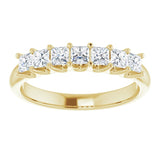 14K Yellow 5/8 CTW Natural Diamond Anniversary Band