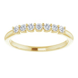 14K Yellow 1/5 CTW Natural Diamond Anniversary Band