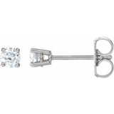 14K White Gold 1/4 CTW Natural Diamond Earrings