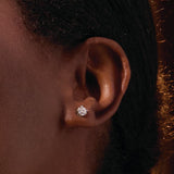 14K White Gold 1/2 CTW Natural Diamond Earrings