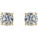 14K Yellow Gold 1/2 CTW Natural Diamond Earrings