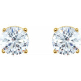 14K Yellow Gold 2 CTW Natural Diamond Earrings