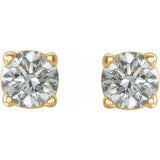 14K Yellow Gold 1/5 CTW Natural Diamond Earrings