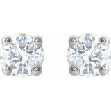 14K White Gold 1/5 CTW Natural Diamond Earrings