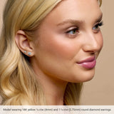 14K Rose Gold 2 CTW Natural Diamond Cocktail-Style Earrings