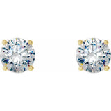 14K Yellow Gold 3/4 CTW Natural Diamond Cocktail-Style Earrings