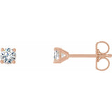 14K Rose Gold 1/5 CTW Natural Diamond Cocktail-Style Earrings