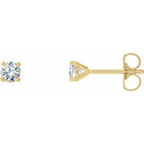 14K Yellow Gold 1/4 CTW Natural Diamond Cocktail-Style Earrings