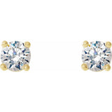 14K Yellow Gold 1/4 CTW Natural Diamond Cocktail-Style Earrings