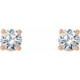 14K Rose Gold 1/4 CTW Natural Diamond Cocktail-Style Earrings