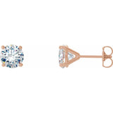 14K Rose Gold 3/4 CTW Natural Diamond Cocktail-Style Earrings