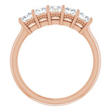 14K Rose 1 CTW Natural Diamond Anniversary Band