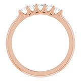 14K Rose 1/3 CTW Natural Diamond Anniversary Band