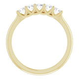 14K Yellow 3/8 CTW Natural Diamond Anniversary Band
