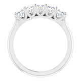 Platinum 1 CTW Natural Diamond Anniversary Band