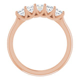 14K Rose 3/4 CTW Natural Diamond Anniversary Band