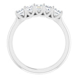 Platinum 3/4 CTW Natural Diamond Anniversary Band