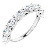 14K White 2 CTW Natural Diamond Anniversary Band