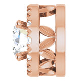 14K Rose 1/3 CTW Natural Diamond Pendant