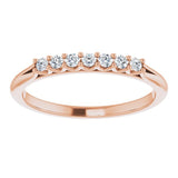 14K Rose 1/6 CTW Natural Diamond Anniversary Band