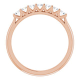 14K Rose 1/3 CTW Natural Diamond Anniversary Band
