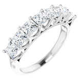 14K White 1 3/4 CTW Natural Diamond Anniversary Band