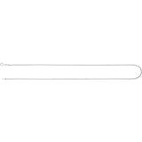 Rhodium-Plated Sterling Silver 1.3 mm Diamond-Cut Box 20" Chain