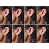 14K White Gold 4 mm Stuller Lab-Grown Moissanite Earrings
