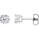 Platinum 5.5 mm Stuller Lab-Grown Moissanite Earrings