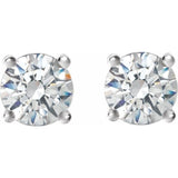 14K White Gold 1/3 CTW Natural Diamond Cocktail-Style Earrings
