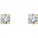 14K Yellow Gold 1/3 CTW Natural Diamond Cocktail-Style Earrings