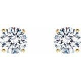 14K Yellow Gold 1 CTW Natural Diamond Cocktail-Style Earrings