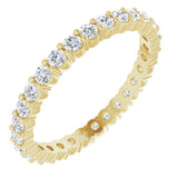 18K Yellow 1/2 CTW Natural Diamond Eternity Band Size 7