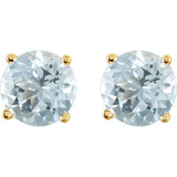 Round 4-Prong Light Stud Earrings