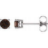 Round 4-Prong Light Stud Earrings