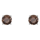 Round 4-Prong Light Stud Earrings