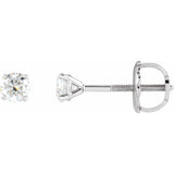 14K White Gold 1/4 CTW Natural Diamond Cocktail-Style Earrings