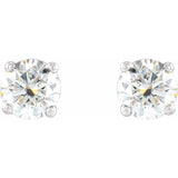 14K White Gold 1/4 CTW Natural Diamond Cocktail-Style Earrings